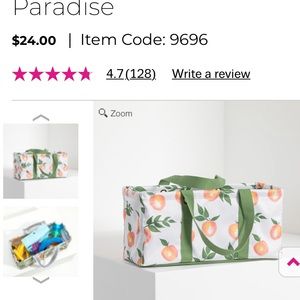 Thirty one Tiny tote Peach Paradise design